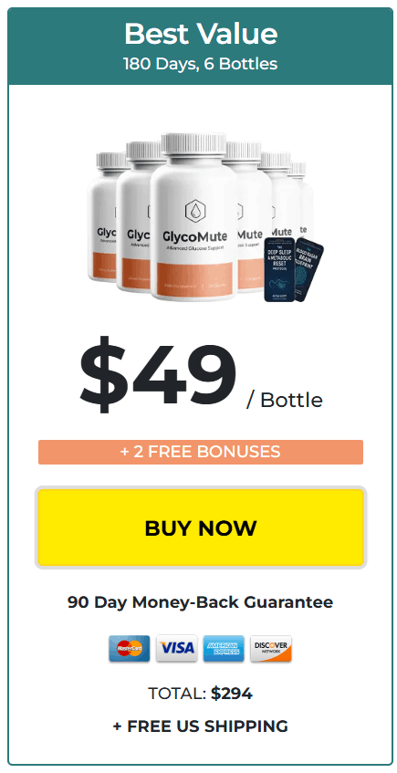 GlycoMute buy now 6 bottles