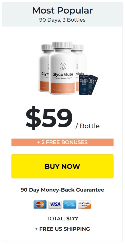 GlycoMute buy now 3 bottles